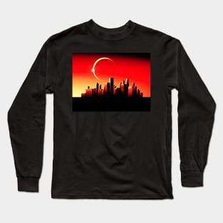 Eclipse – Retro Theme - Version 2 Long Sleeve T-Shirt